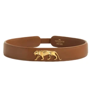 Royal Bengal Tiger Logo Embellished Belt(Nina-0223)