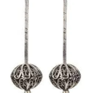Traditional Silver Drops & Danglers(Nina-0196)